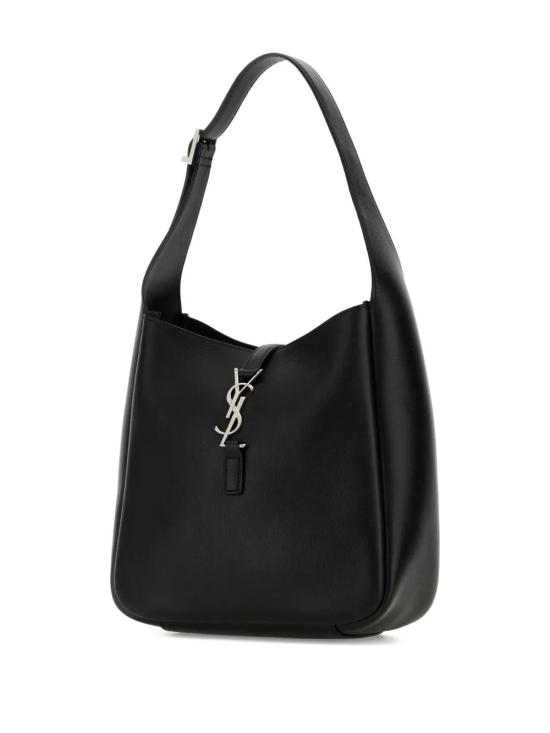 26FW 생로랑 LE 5 A 7 서플 스몰 그레인드 레더백 713938AACQG 1000 BLACK - SAINT LAURENT