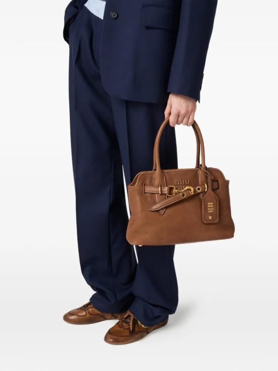 26FW 미우미우 아방뛰르 나파 레더 백 5BA292VOON2BBL F0316 BROWN - MIU MIU