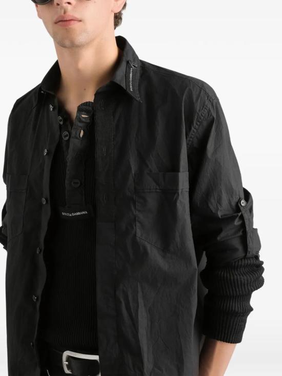 26FW 돌체앤가바나 긴팔 셔츠 G5OE1TFUFIP N0000 BLACK - DOLCE & GABBANA