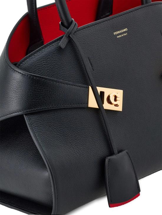 26FW 살바토레 페라가모 토트백 0767814 008 BLACK - SALVATORE FERRAGAMO