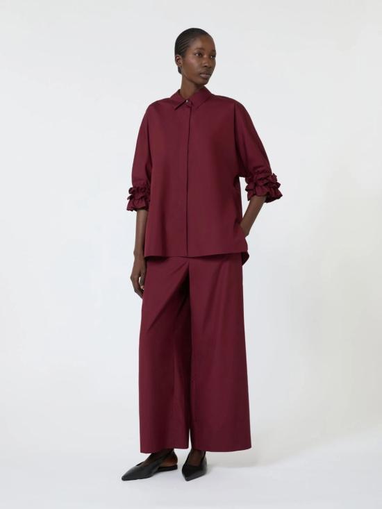 26FW 에스막스마라 스트레이트 팬츠 2629136051600066 BURGUNDY - 'S MAX MARA
