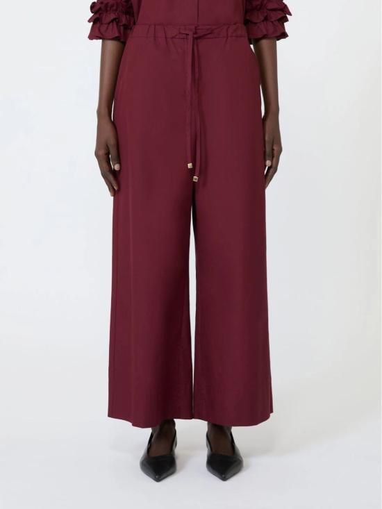 26FW 에스막스마라 스트레이트 팬츠 2629136051600066 BURGUNDY - 'S MAX MARA