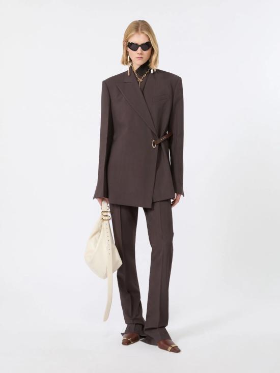 26FW 스포트막스 스트레이트 팬츠 2622136061600002 CHOCOLATE - SPORTMAX