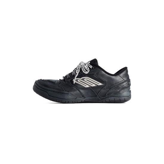 26FW 발렌시아가 햄튼스 미디움 원 아웃 스니커즈 841765WCURB 1000 BLACK - BALENCIAGA