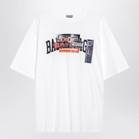 26FW 발렌시아가 반팔 티셔츠 764235TUVS3 White