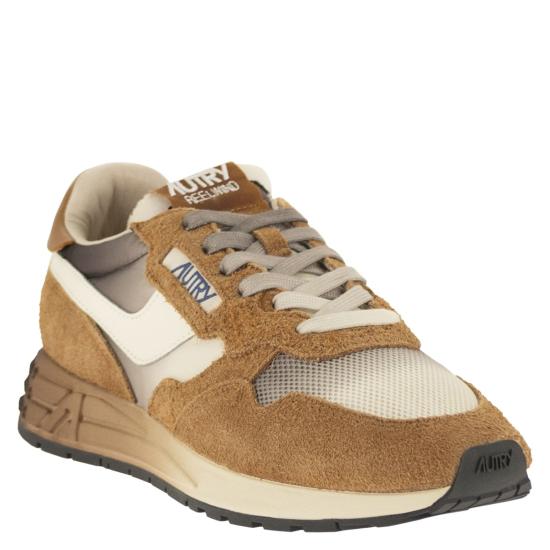 26FW 오트리 릴윈드 로우 나일론 스웨이드 스니커즈 WWLM LIGHT BROWN - AUTRY