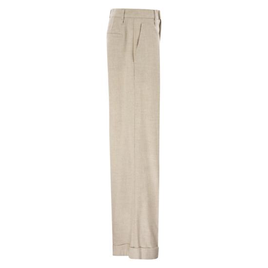 26FW 브루넬로 쿠치넬리 수트 팬츠 MB162P8492 IVORY - BRUNELLO CUCINELLI