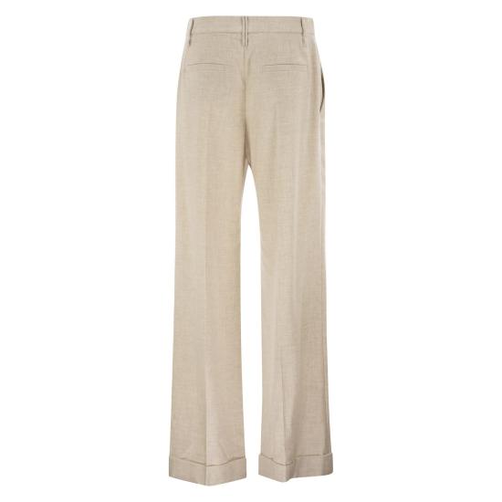 26FW 브루넬로 쿠치넬리 수트 팬츠 MB162P8492 IVORY - BRUNELLO CUCINELLI