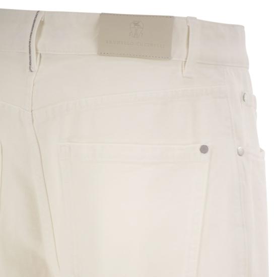 26FW 브루넬로 쿠치넬리 스트레이트 팬츠 M0H81P4075 CREAM - BRUNELLO CUCINELLI