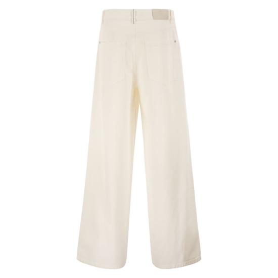26FW 브루넬로 쿠치넬리 스트레이트 팬츠 M0H81P4075 CREAM - BRUNELLO CUCINELLI