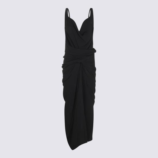 26FW 릭 오웬스 롱 원피스 RP02F5561 HY09 BLACK - RICK OWENS