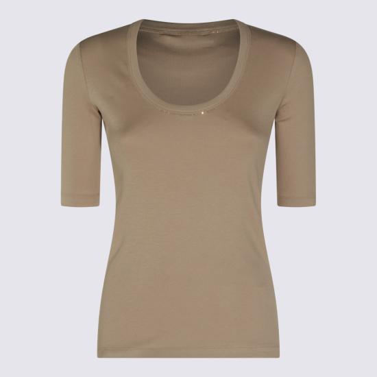 26FW 파비아나 필리피 반팔 티셔츠 JED216F603 L8960165 MOKA - FABIANA FILIPPI