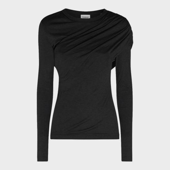 26FW 이자벨마랑에뚜왈 드레시 탑 26AHT0656FD D3K01E01BK BLACK - ISABEL MARANT ETOILE