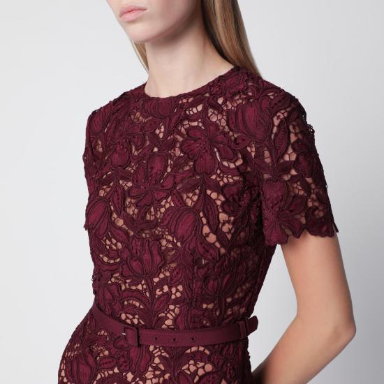 26FW 셀프 포트레이트 롱 원피스 PF26 107MPL Burgundy - SELF PORTRAIT