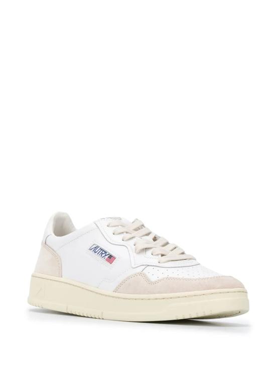 26FW 오트리 메달리스트 로우 스니커즈 AULM LS33 099 LEAT SUEDE WHITE - AUTRY