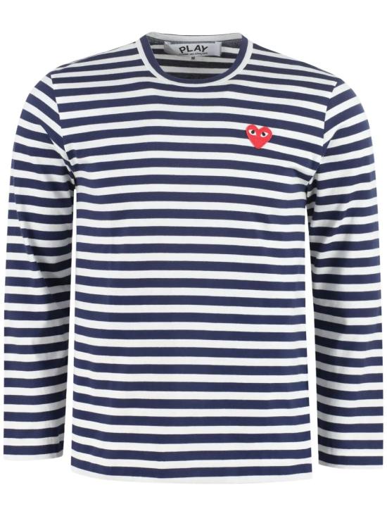 26FW 꼼데가르송 탑 P1T010 NAVY WHITE
