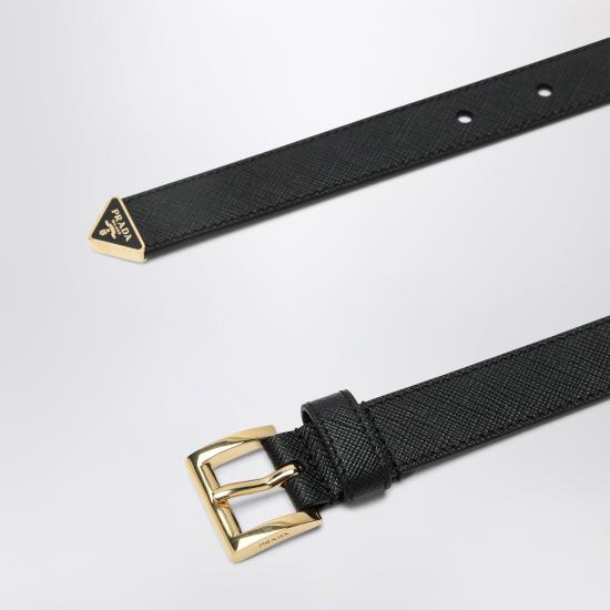 26FW 프라다 사피아노 가죽 벨트 1CC618053 Black - PRADA