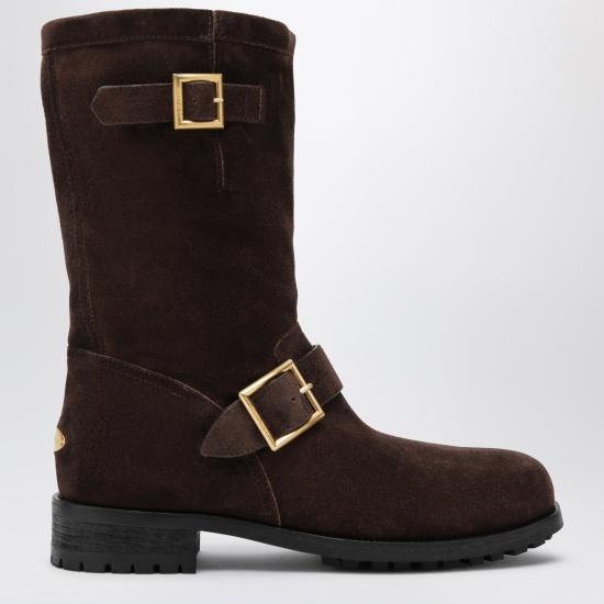 26FW 지미추 부츠 BIKERMIDSVV Brown