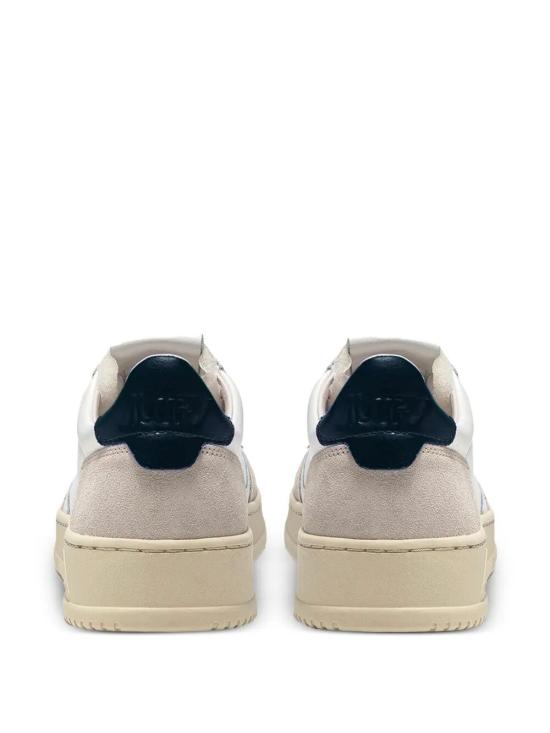 26FW 오트리 메달리스트 로우 스니커즈 AULM LS28 099 LEAT SUEDE WHITE BLUE - AUTRY