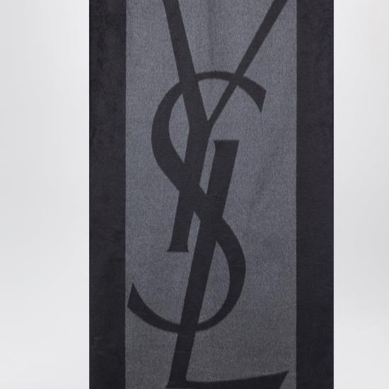 26FW 생로랑 실크 자카드 캐시미어 스카프 7948613Y009 Grey - SAINT LAURENT