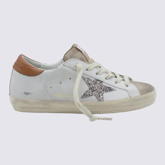 26FW 골든구스 SUPER STAR 슈퍼 스타 클래식 스니커즈 GWF00101 F00871912524 WHITE BEIGE BROWN - GOLDEN GOOSE