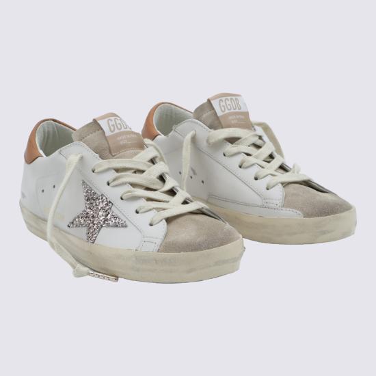 26FW 골든구스 SUPER STAR 슈퍼 스타 클래식 스니커즈 GWF00101 F00871912524 WHITE BEIGE BROWN - GOLDEN GOOSE