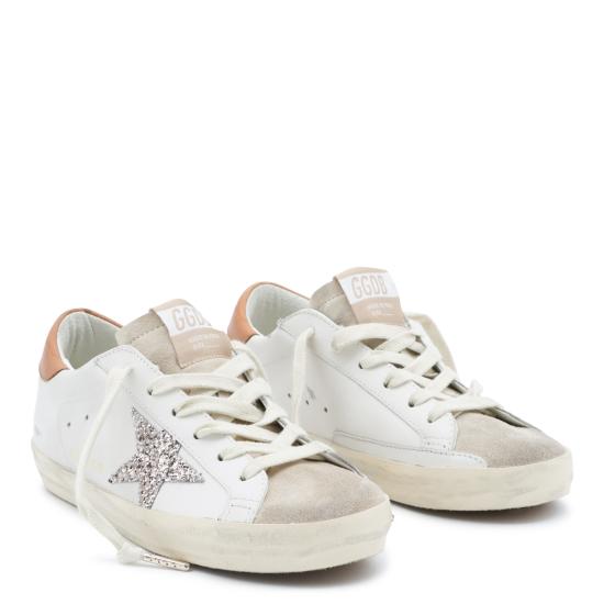 26FW 골든구스 SUPER STAR 슈퍼 스타 클래식 스니커즈 GWF00101 F00871912524 WHITE BEIGE BROWN - GOLDEN GOOSE