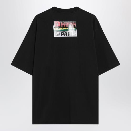 26FW 발렌시아가 반팔 티셔츠 764235TUVS3 Black - BALENCIAGA