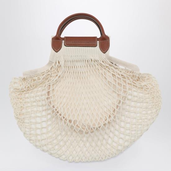 26FW 롱샴 플리아쥬 필렛 L 탑 핸들백 10121HVH White - LONGCHAMP