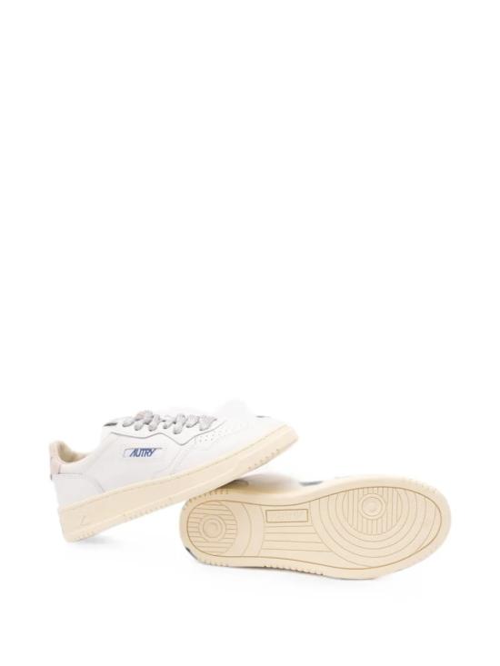 26FW 오트리 메달리스트 로우 레더 스니커즈 AULW SW03 White silver - AUTRY