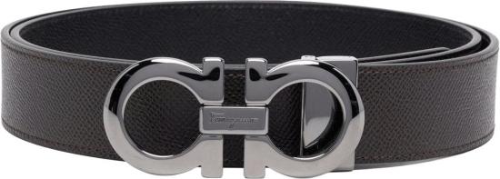 26FW 살바토레 페라가모 간치니 레더 벨트 675542689112085 BROWN