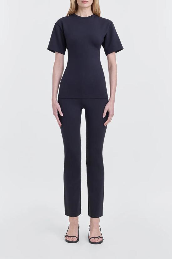  FFORME 스트레이트 팬츠 Fforme Aline Scuba 스트레이트 레그 팬츠 블랙 - OTHER BRANDS