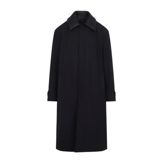 26FW 보테가베네타 트렌치 코트 875181 V6NL0 1010 DOUBLE BLACK - BOTTEGA VENETA