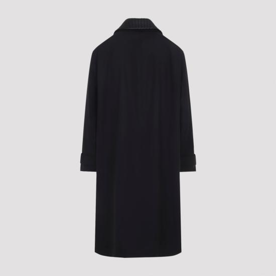26FW 보테가베네타 트렌치 코트 875181 V6NL0 1010 DOUBLE BLACK - BOTTEGA VENETA