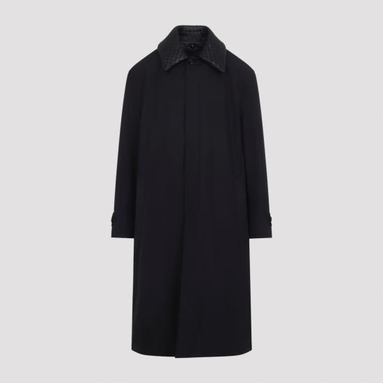 26FW 보테가베네타 트렌치 코트 875181 V6NL0 1010 DOUBLE BLACK - BOTTEGA VENETA