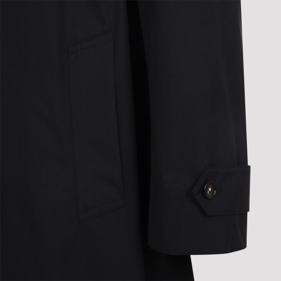26FW 보테가베네타 트렌치 코트 875181 V6NL0 1010 DOUBLE BLACK - BOTTEGA VENETA