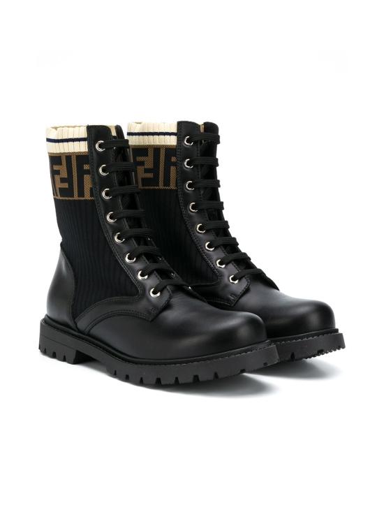 26FW [키즈] 펜디 미들 부츠 JMR329 A8CU F17SD NERO NERO