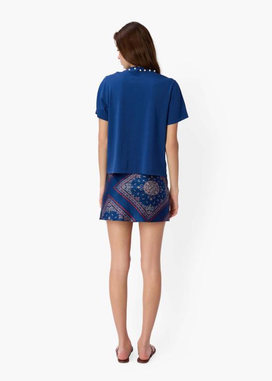  카미 뉴욕 숏 스커트 Cami Nyc Aviva 미니 스커트 Mariner's Bandana - CAMI NYC