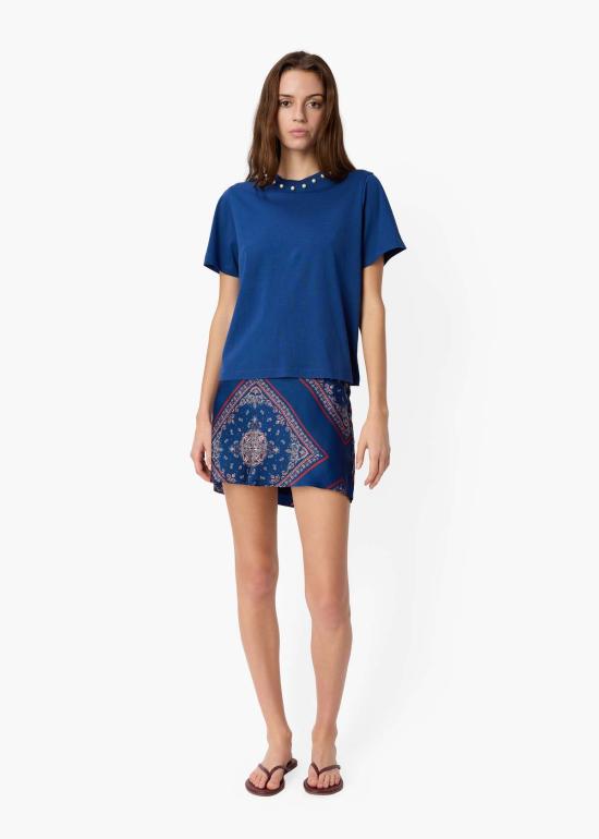  카미 뉴욕 숏 스커트 Cami Nyc Aviva 미니 스커트 Mariner's Bandana - CAMI NYC