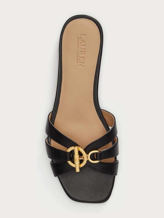 26SS 랄프 로렌 뮬/슬리퍼 802982875002 Black - RALPH LAUREN