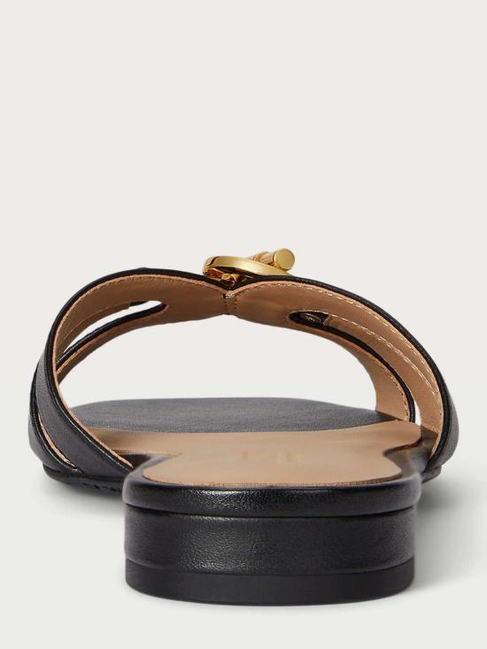 26SS 랄프 로렌 뮬/슬리퍼 802982875002 Black - RALPH LAUREN