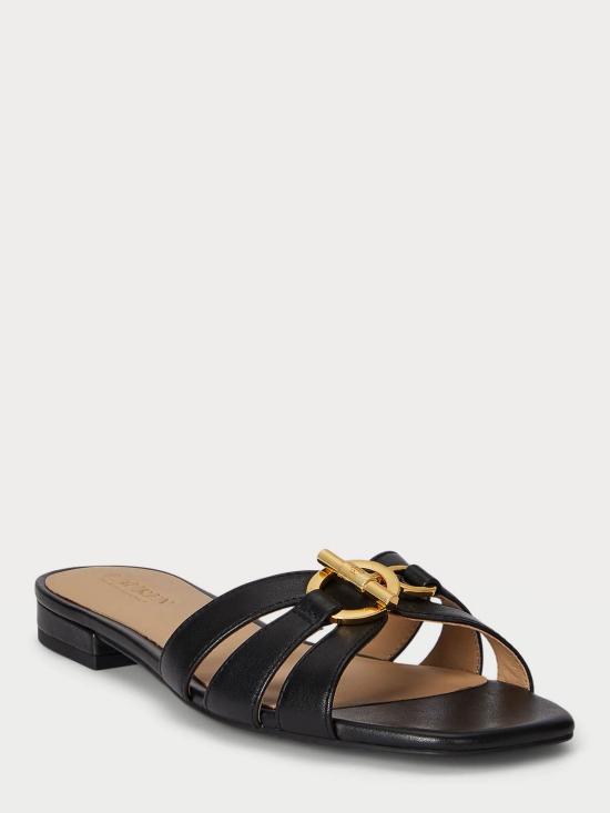 26SS 랄프 로렌 뮬/슬리퍼 802982875002 Black - RALPH LAUREN