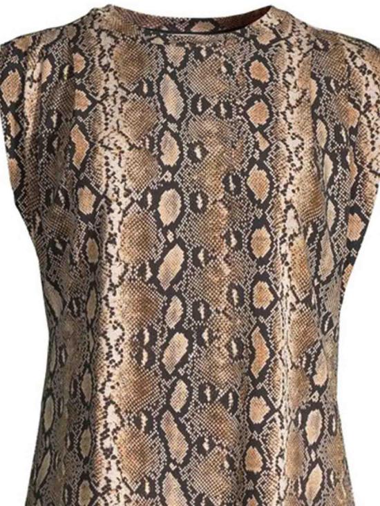  마이클 코어스 민소매 티셔츠 MH35131BAX186 Animal Print - MICHAEL KORS
