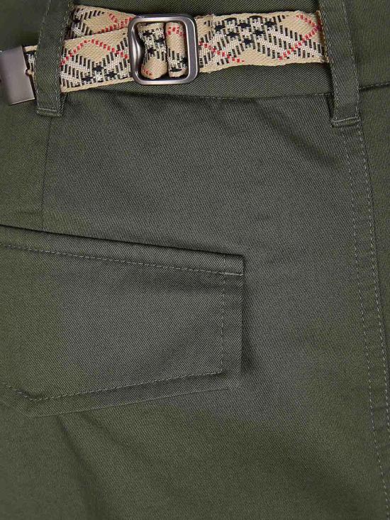26SS 버버리 체크 개버딘 카고 트라우저 8118420 Green - BURBERRY