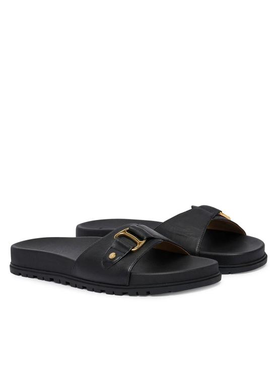 26SS 랄프 로렌 뮬/슬리퍼 802982883002 Black - RALPH LAUREN