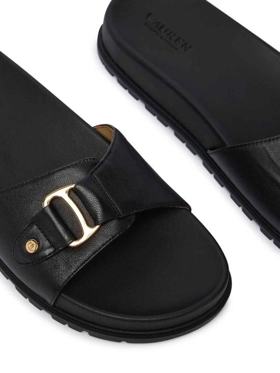26SS 랄프 로렌 뮬/슬리퍼 802982883002 Black - RALPH LAUREN