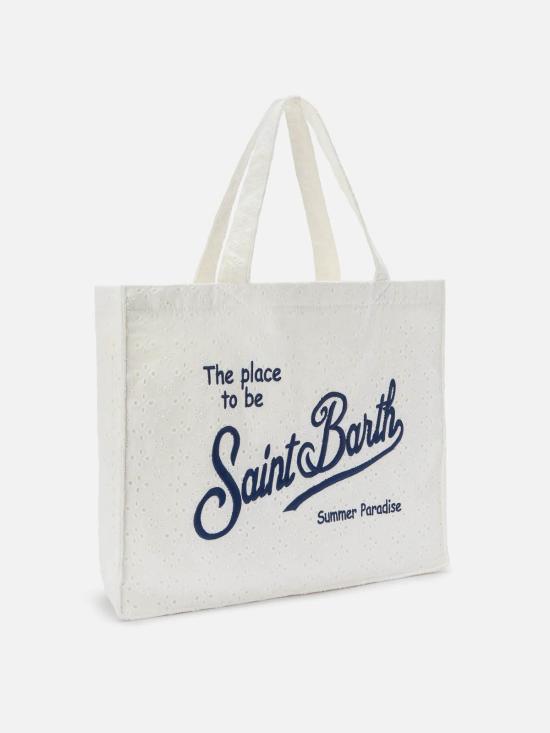 26SS 세인트바쓰 토트백 EBAGN00100238L White - MC2 SAINT BARTH