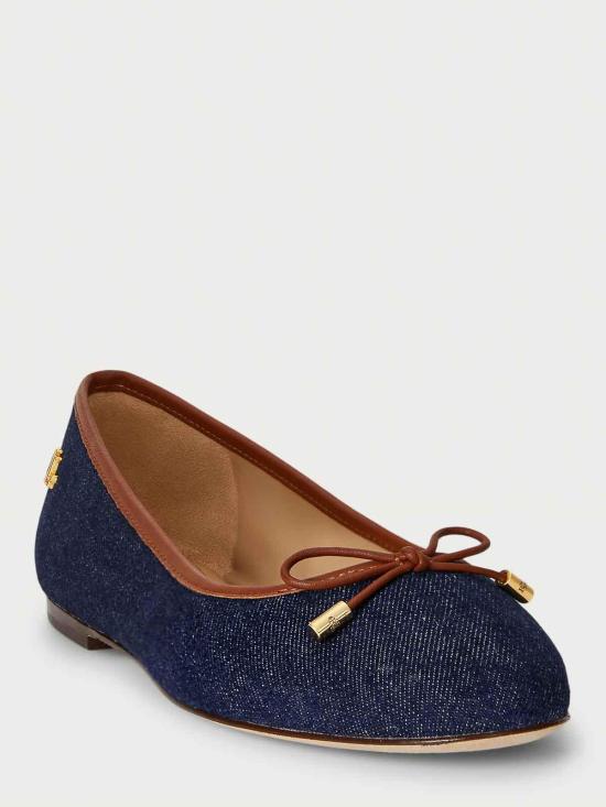 26SS 랄프 로렌 플랫 슈즈 802P04386001 Blue - RALPH LAUREN