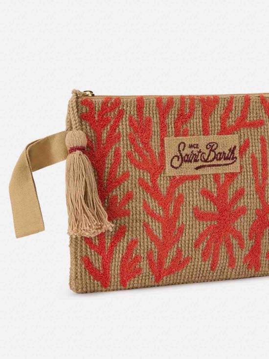 26SS 세인트바쓰 클러치/파우치 JUTE00200886L Red - MC2 SAINT BARTH