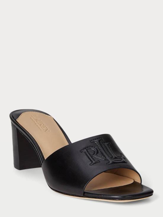 26SS 랄프 로렌 뮬/슬리퍼 802974364001 Black - RALPH LAUREN
